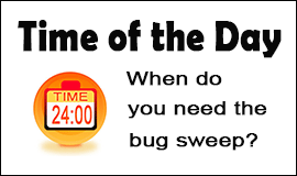 Bug Sweeping Cost in Durham